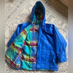 Vintage Misty Harbor Blue Rainjacket